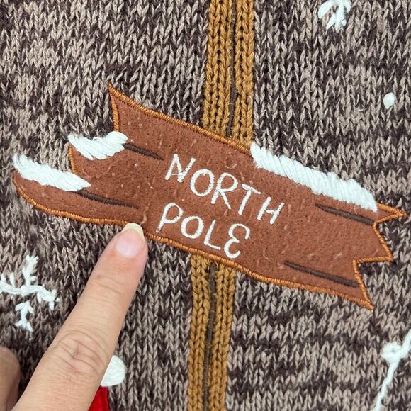 Bobbie Brooks Christmas Snowman Vest Sz 14/16W Cardinal Ugly Holiday Kitsch - Picture 5 of 10